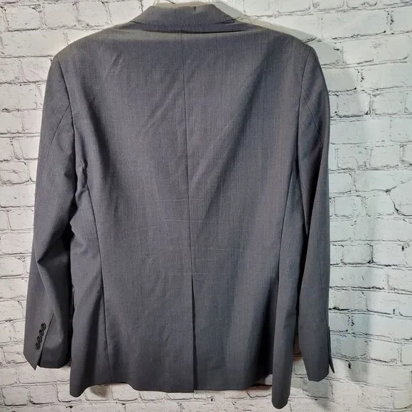 Brooks Brothers Blazer Men 46L Gray‎Wool Regent Fit Explorer Sport Coat